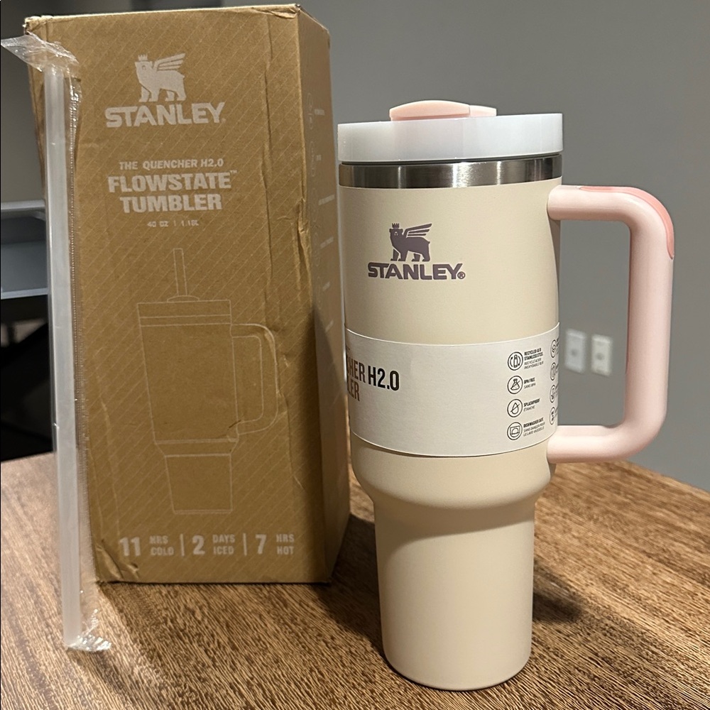 NWT Rose Quartz Stanley 40oz Quencher H2.0